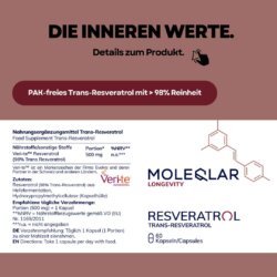 Trans Resveratrol Capsules Verite Release Agent