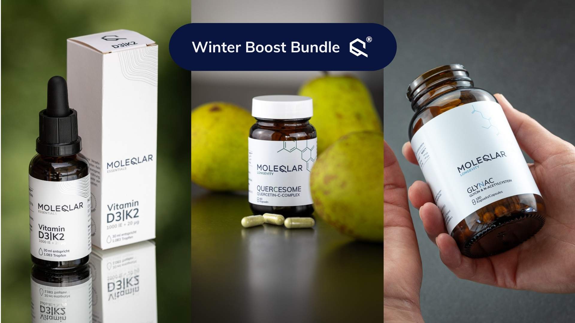 Winter Boost Bundle Vitamind Quercetin Glynac
